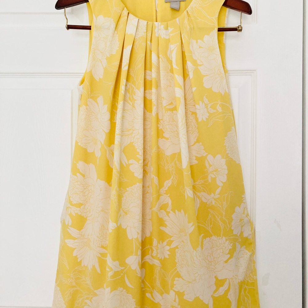 H&M Yellow Floral Mini Dress